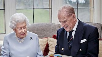 הנסיך פיליפ והמלכה אליזבת, צילום: צילום מסך אינסטגרם